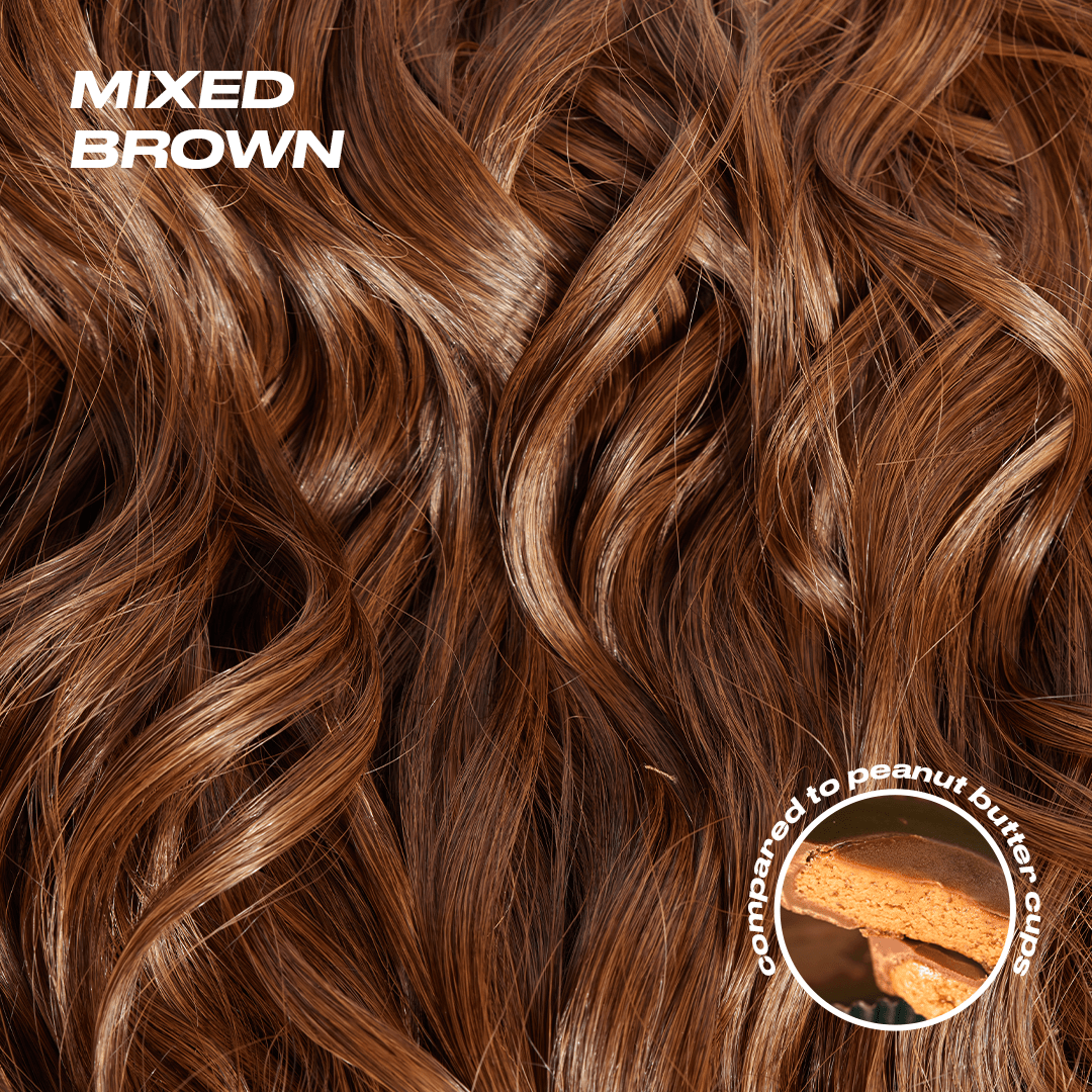 Chloe Half Up Half Down Extensions - Mixed Brown - NO STOCK Mixed Brown