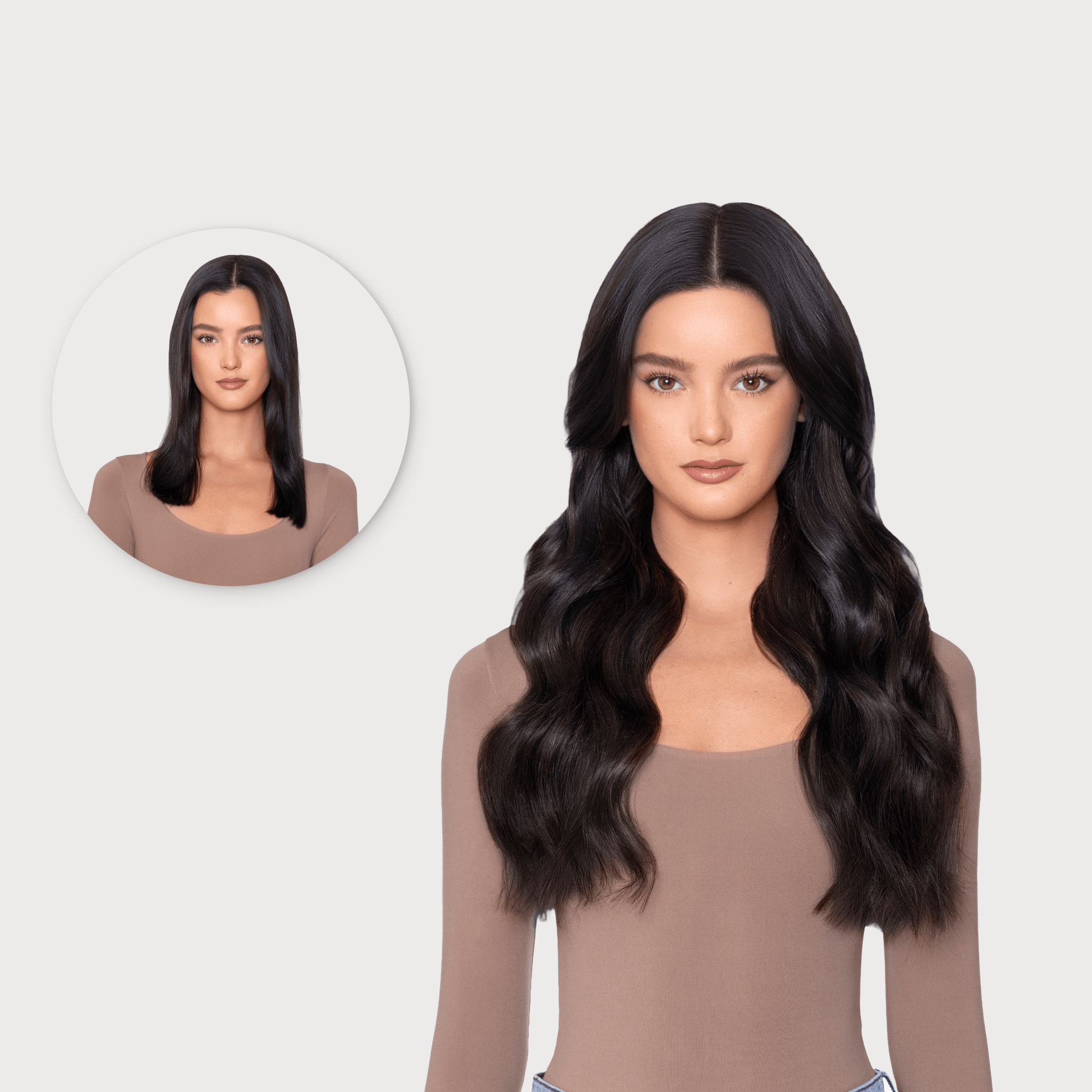 20 Inch Mid Length Remy Human Hair Extensions INH Hair – Insert