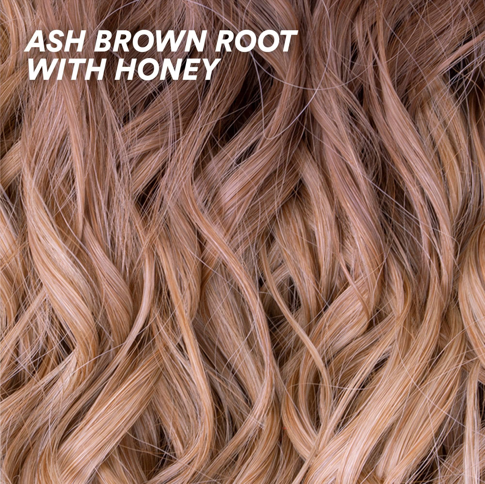 Chloe Half Up Half Down Extensions - Ash Brown Root with Honey Ash Brown Root with Honey