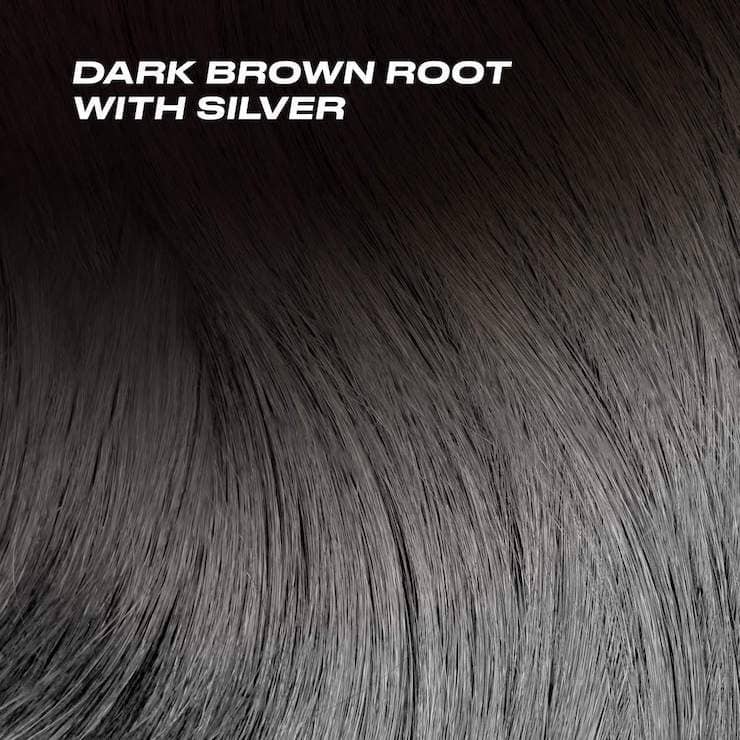 Brit Ponytail Extension - Dark Brown Root with Silver Dark Brown Root with Silver