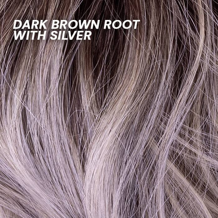 Jordynn Ponytail Extension - Dark Brown Root with Silver Dark Brown Root with Silver