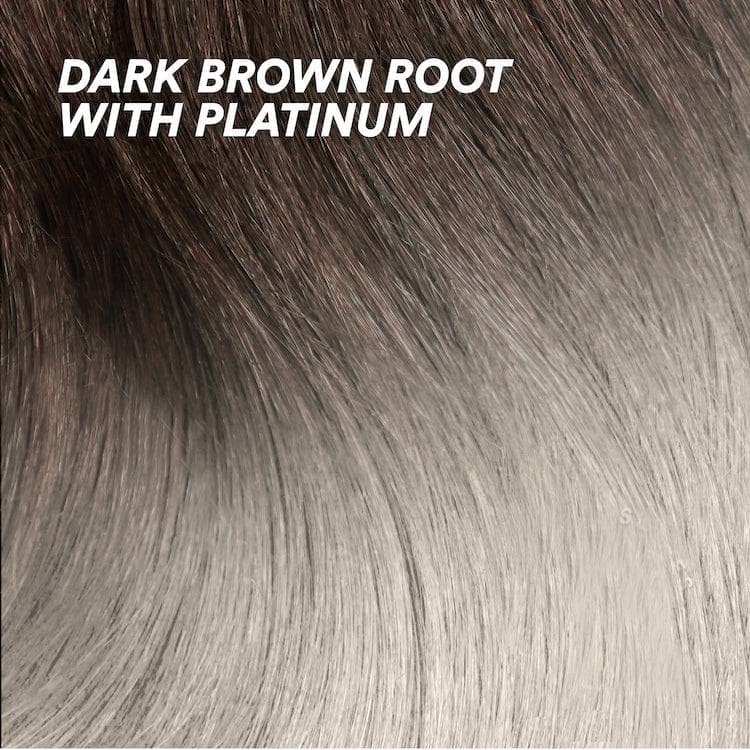 Lola Ponytail Extension - Dark Brown Root with Platinum Dark Brown Root with Platinum