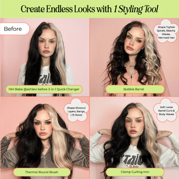 1 Hair Styler, 5 Different Hairstyles