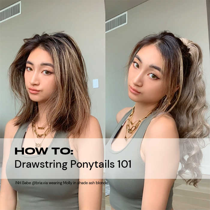 How To Apply Drawstring Ponytails