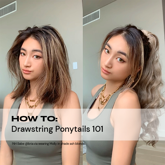 Drawstring Pony How To Apply Drawstring Ponytails | INH Hair – Insert Name Here