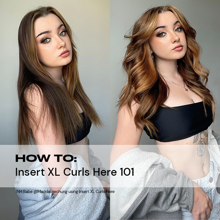 HOW TO USE INSERT XL CURLS HERE OVAL CURLING WAND