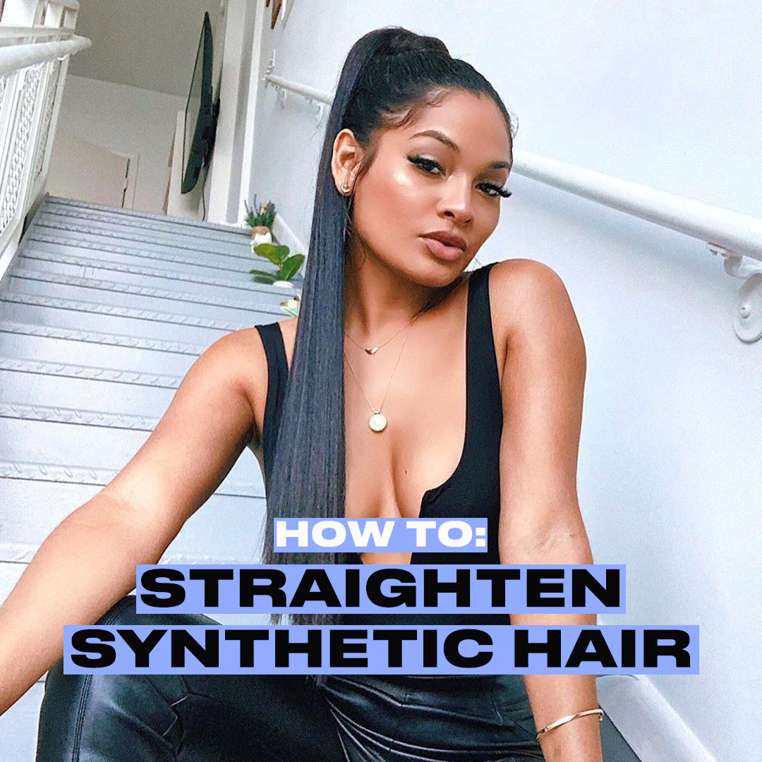 How to Straighten Synthetic Hair