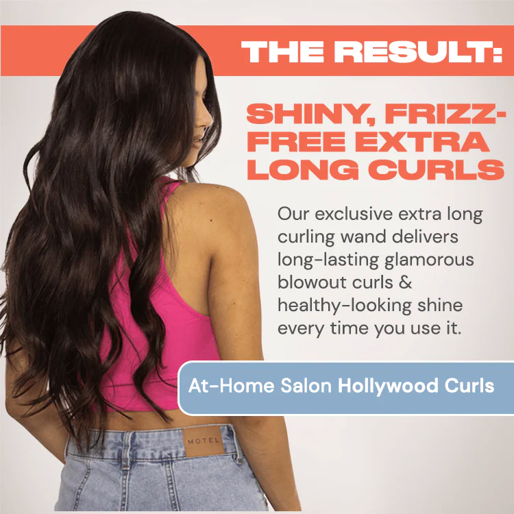Extra long curling wand for long hair hot sale