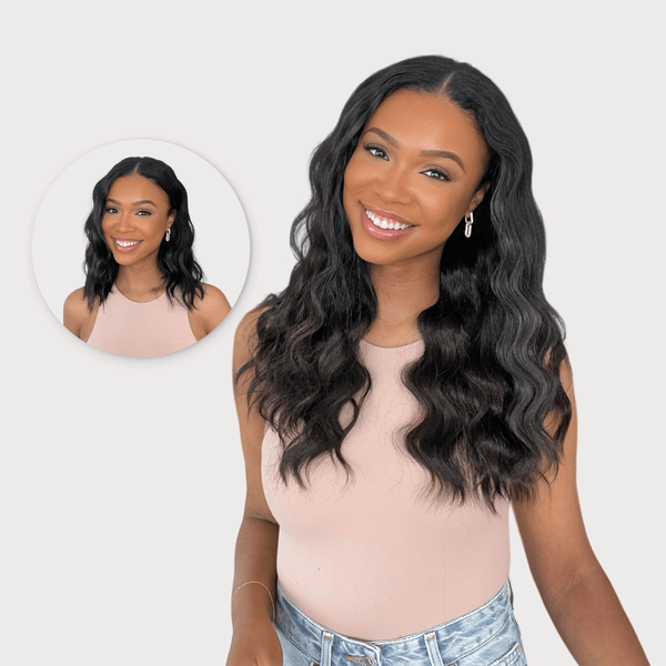 15 Inch 7-Piece Short with Deep Beachy Waves INH Hair – Insert