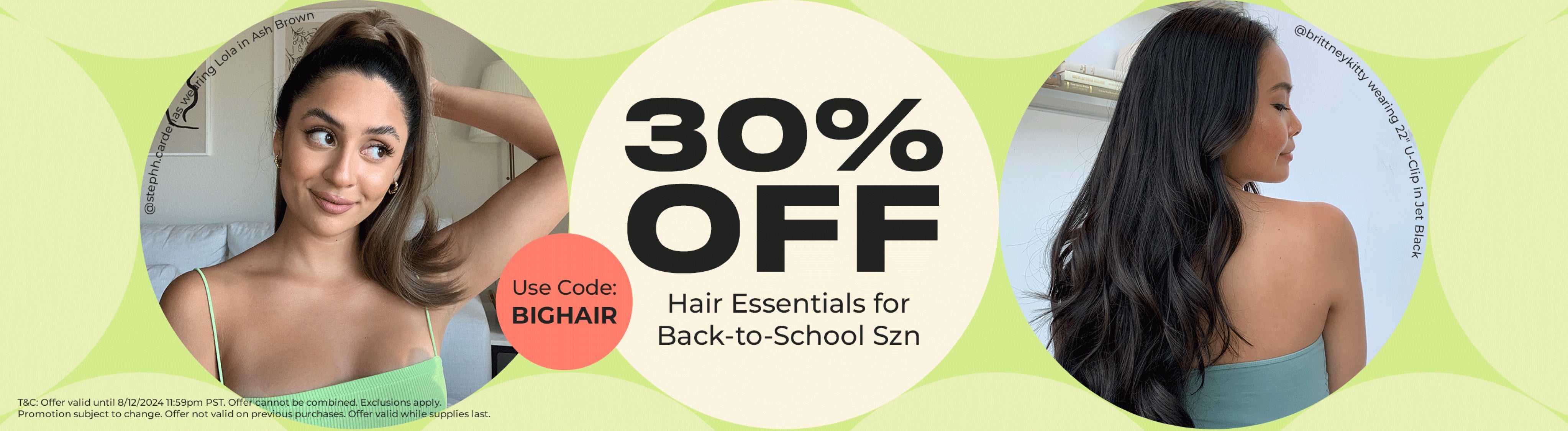 30% Off Hair Pieces