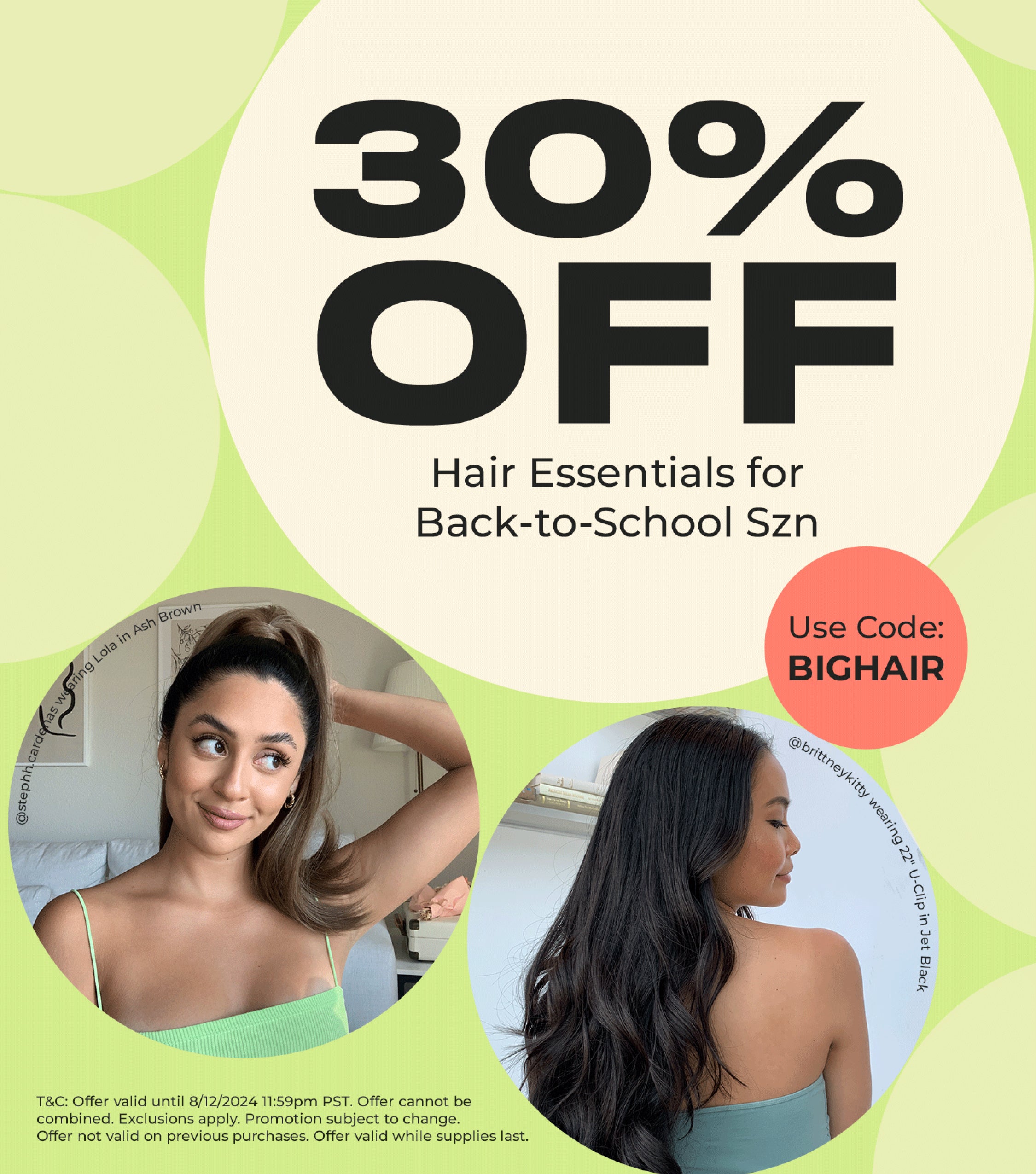 30% Off Hair Pieces