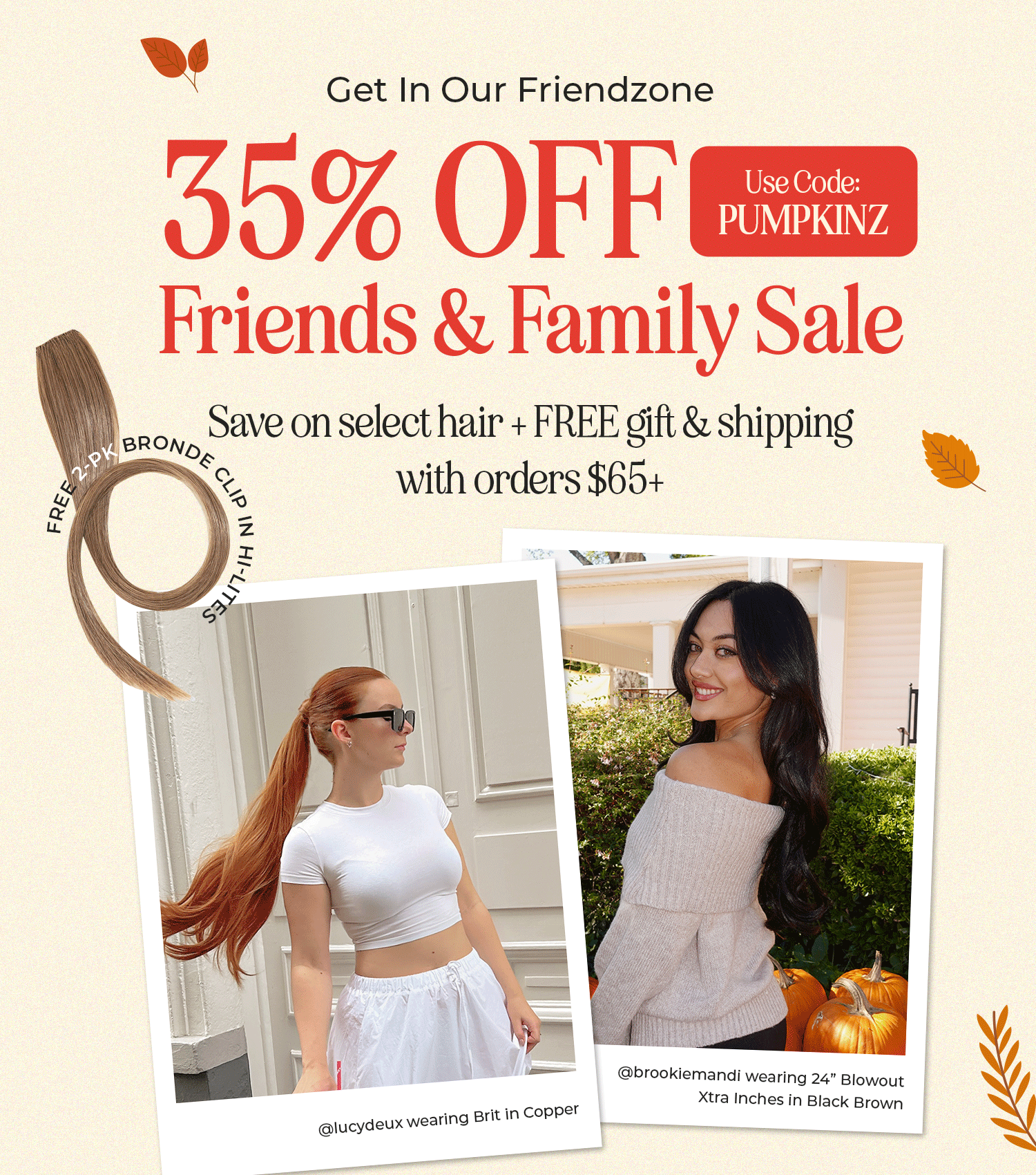 35% Off Hair Pieces