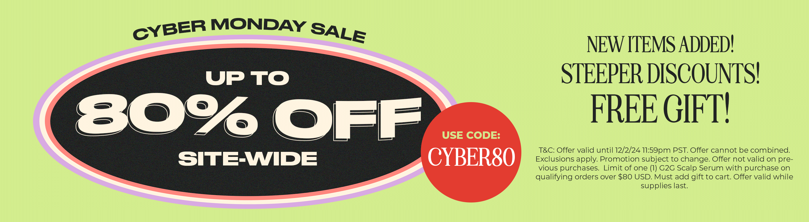 20% Off Cyber Monday