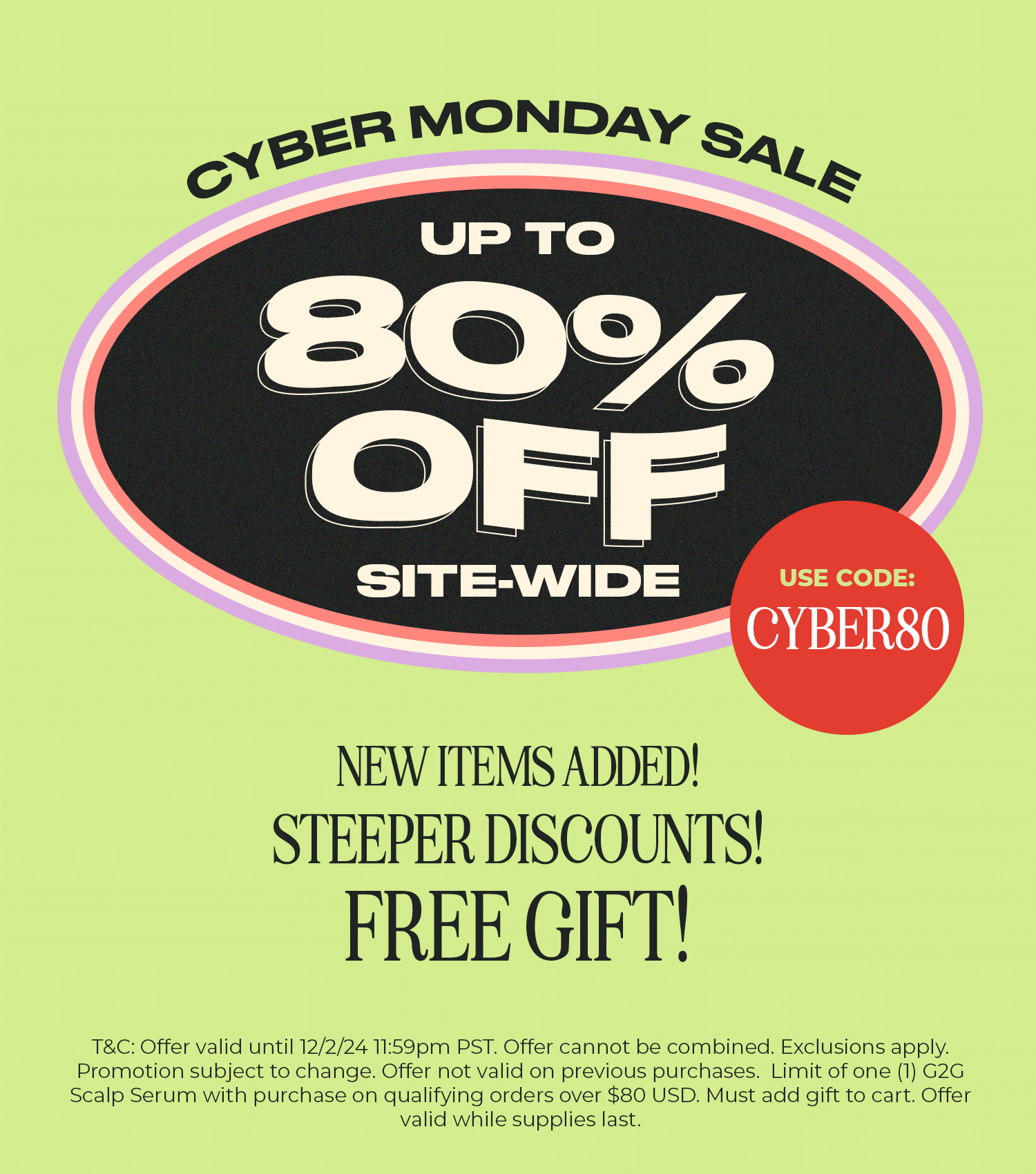 20% Off Cyber Monday