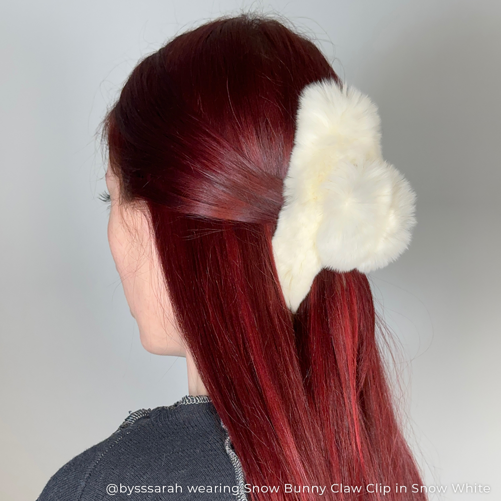 Snow Bunny Claw Clip – Insert Name Here