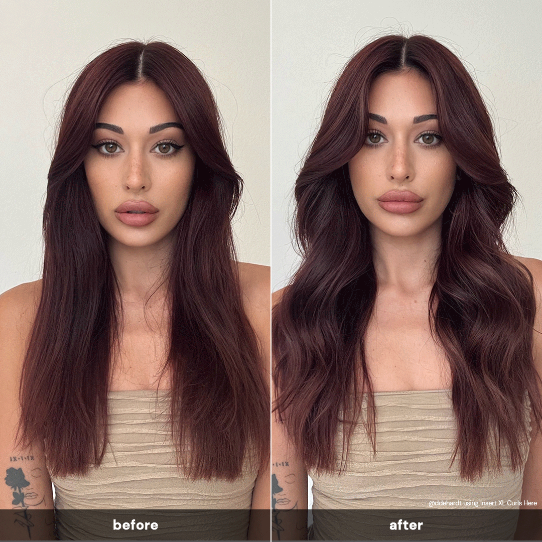 Oval clearance curling wand