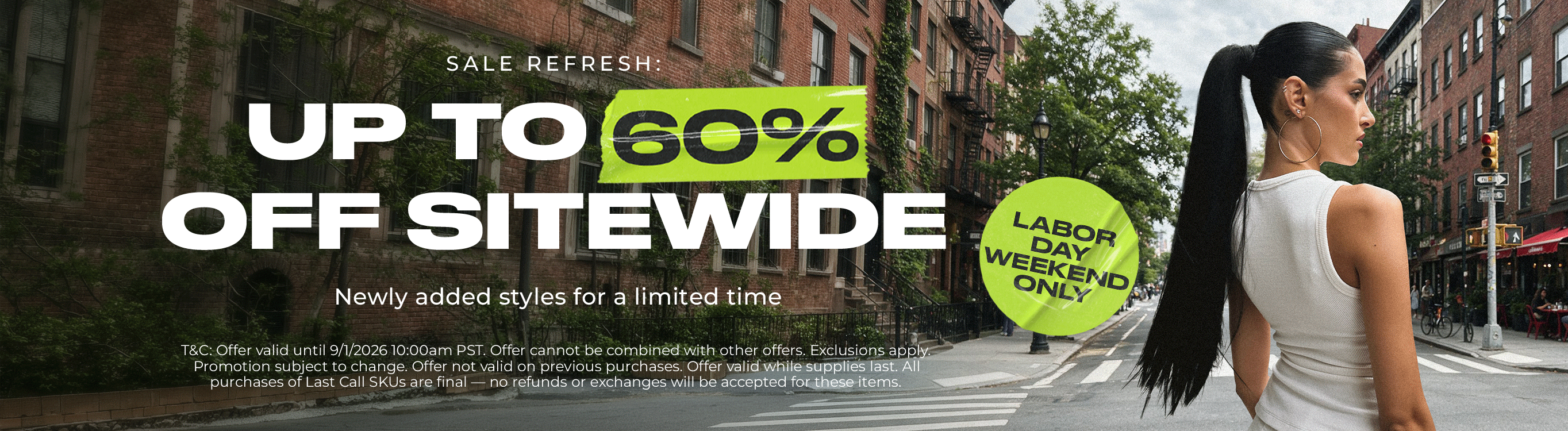 25% Off Labor Day Weekend Sale
