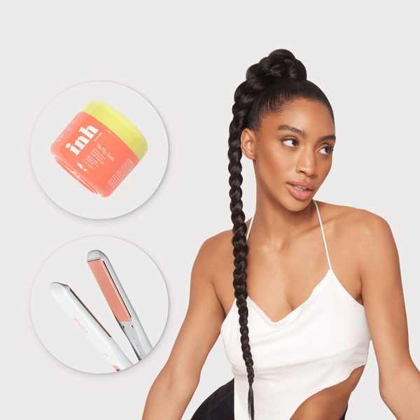 Lara Braid Ponytail + No Fly Zone Pomade + Digital Nano Flat Iron