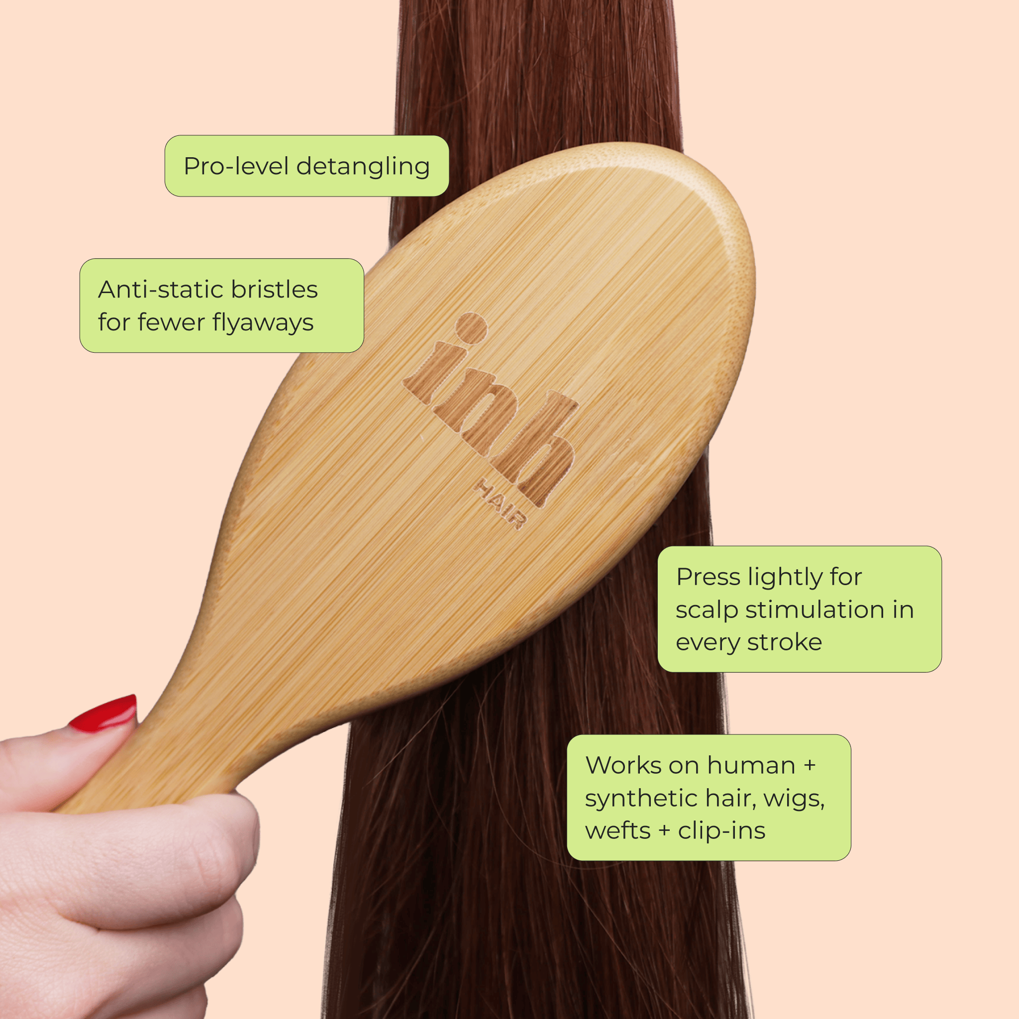 Metal Bristle Detangling Brush