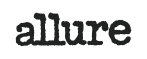 Logo of the brand 'allure' in green text.