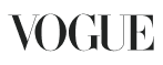 Vogue logo in green text on a white background