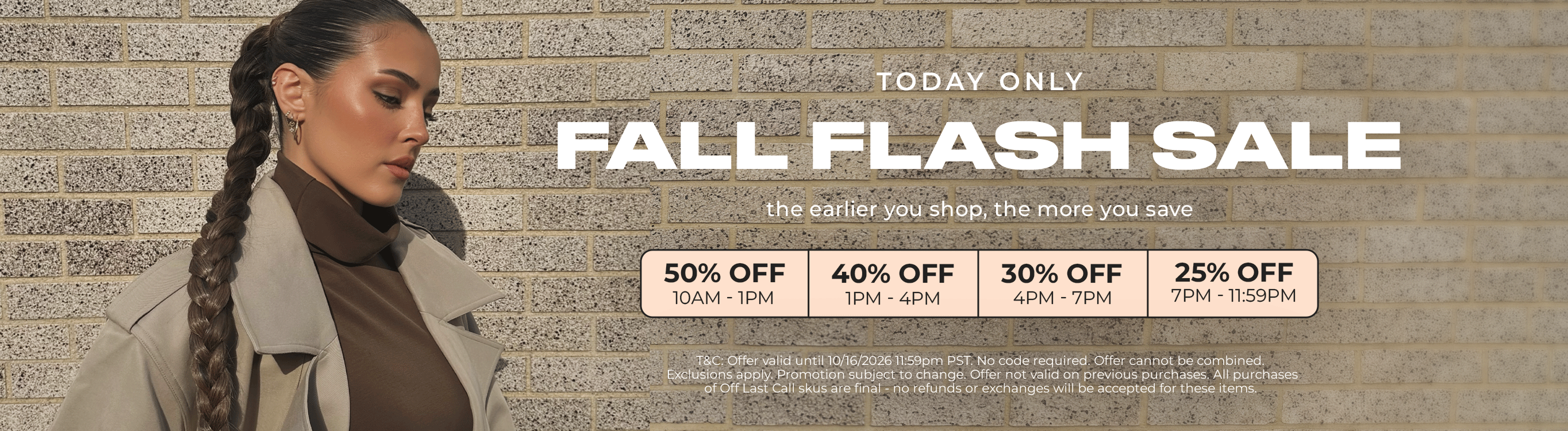 30% Off Fall Flash Sale